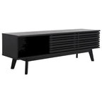 Meuble TV média de rangement Safavieh Teela Noyer 59 pouces – 59 L x 15 P x 19 H – 59Lx15Px19H