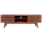 Meuble TV média de rangement Safavieh Teela Noyer 59 pouces – 59 L x 15 P x 19 H – 59Lx15Px19H