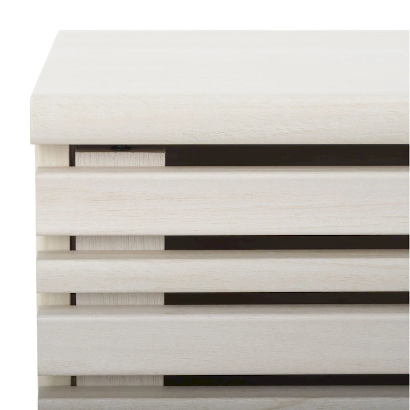 Meuble TV média de rangement Safavieh Teela Noyer 59 pouces – 59 L x 15 P x 19 H – 59Lx15Px19H