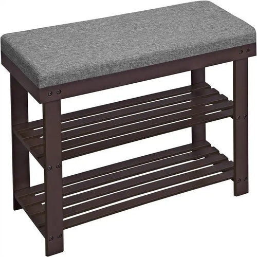 3-Tier Shoe Rack - 11.4  D x 28  W x 19.3  H