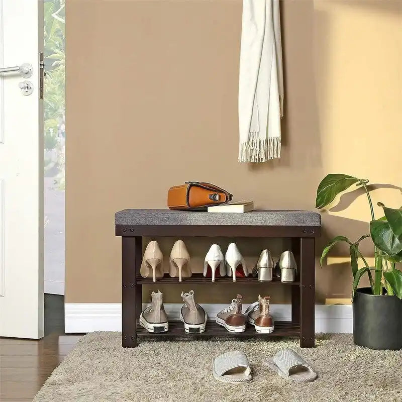 Étagère à chaussures à 3 niveaux - 29 P x 71 L x 49 H cm