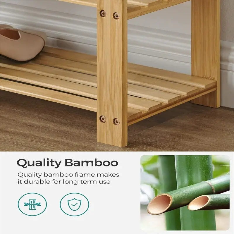 Étagère à chaussures à 3 niveaux - 29 P x 71 L x 49 H cm