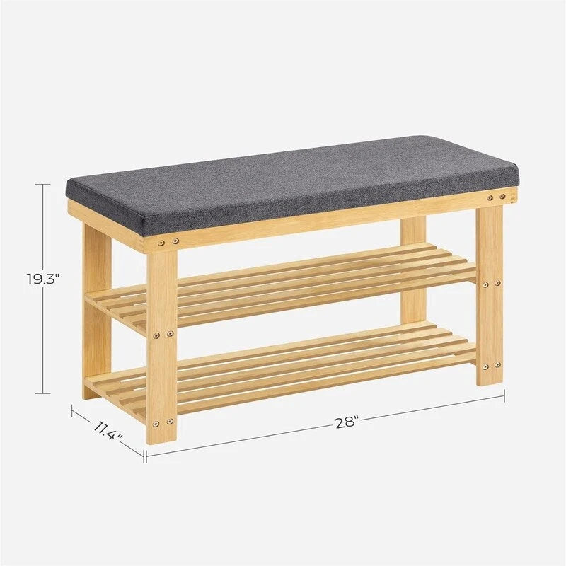 Étagère à chaussures à 3 niveaux - 29 P x 71 L x 49 H cm