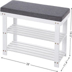Étagère à chaussures à 3 niveaux - 29 P x 71 L x 49 H cm