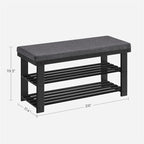 Étagère à chaussures à 3 niveaux - 29 P x 71 L x 49 H cm