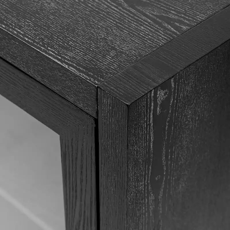 34   Armoire d'appoint haute 3 portes en MDF avec étagère réglable