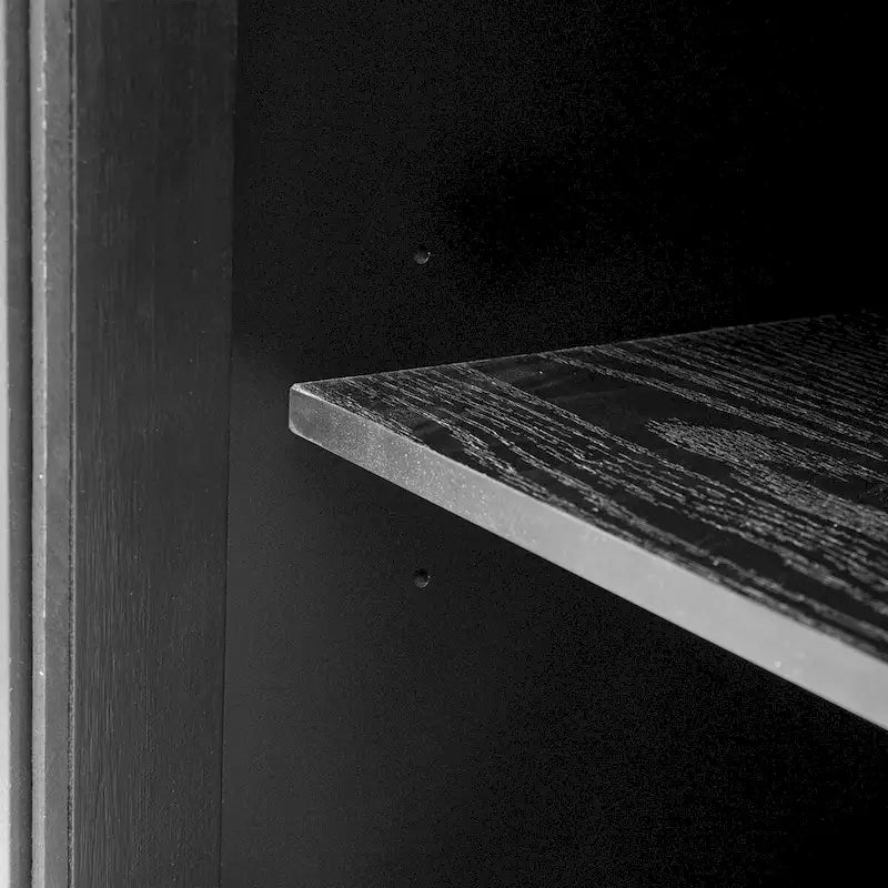 34   Armoire d'appoint haute 3 portes en MDF avec étagère réglable