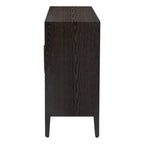 34   Armoire d'appoint haute 3 portes en MDF avec étagère réglable
