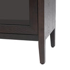 34   Armoire d'appoint haute 3 portes en MDF avec étagère réglable