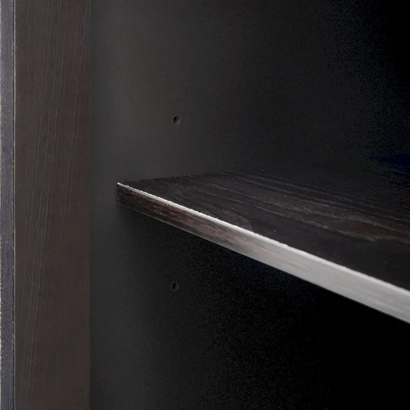 34   Armoire d'appoint haute 3 portes en MDF avec étagère réglable