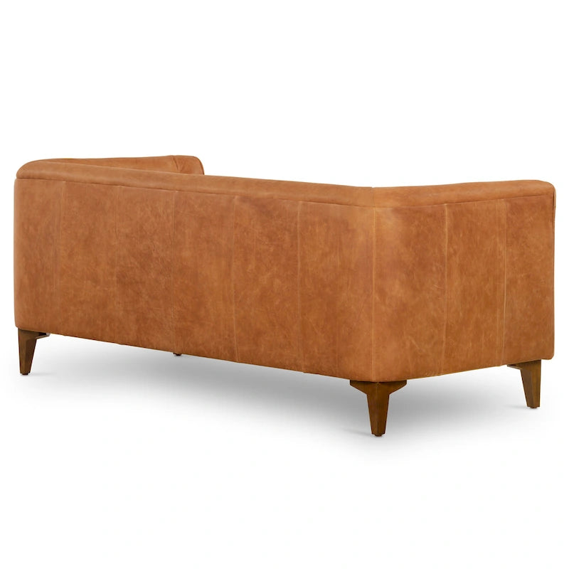 Canapé d'appartement Poly & Bark Essex 74 - Cuir pleine fleur véritable italien