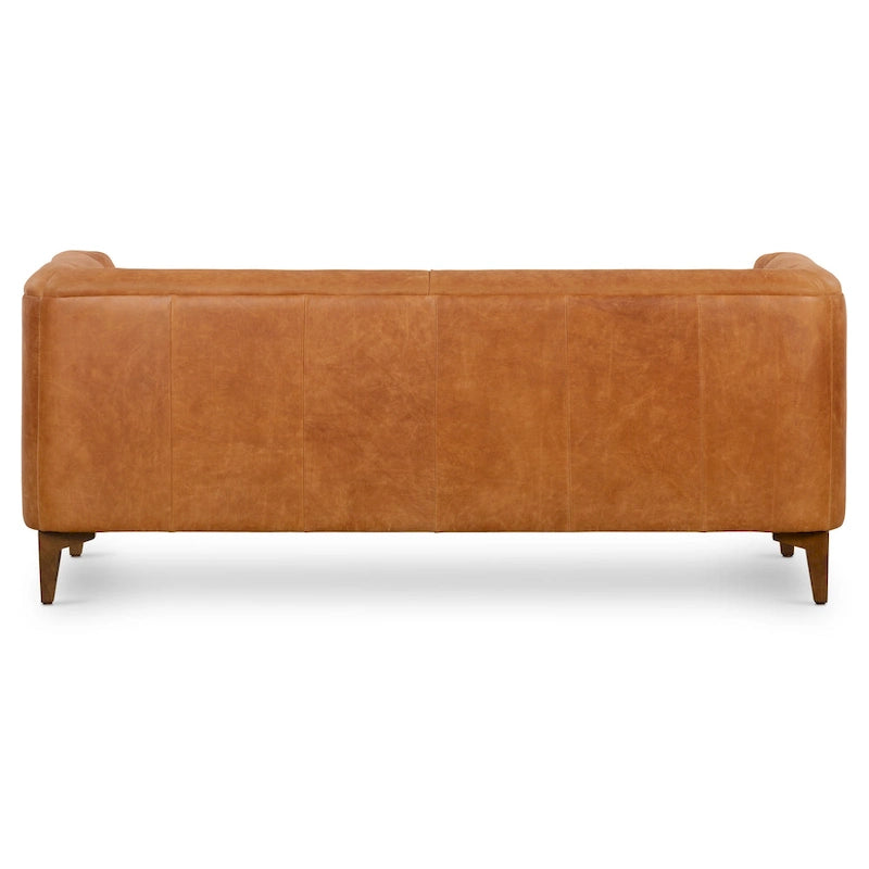 Canapé d'appartement Poly & Bark Essex 74 - Cuir pleine fleur véritable italien