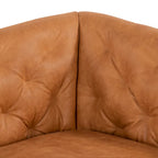 Canapé d'appartement Poly & Bark Essex 74 - Cuir pleine fleur véritable italien