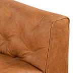 Canapé d'appartement Poly & Bark Essex 74 - Cuir pleine fleur véritable italien