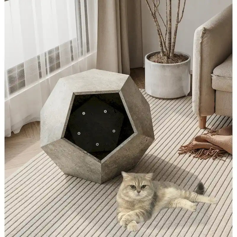 25,98   Meuble moderne pour animaux de compagnie en forme de niche latérale pour chat