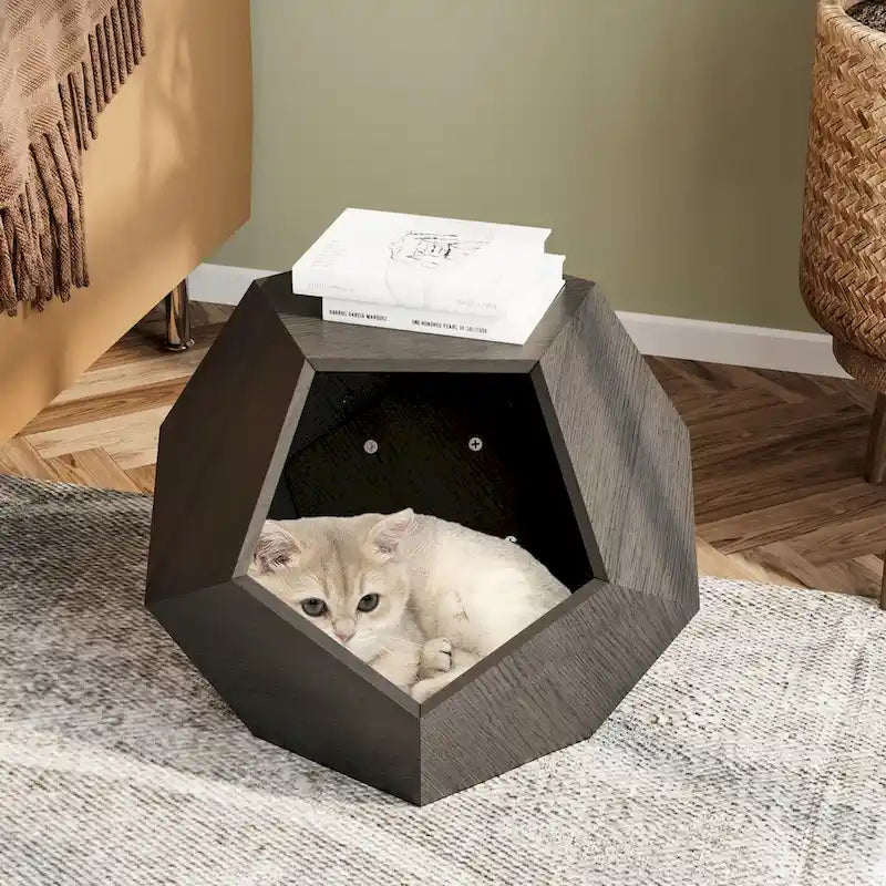 25,98   Meuble moderne pour animaux de compagnie en forme de niche latérale pour chat