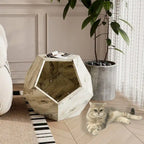 25,98   Meuble moderne pour animaux de compagnie en forme de niche latérale pour chat