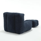 Pouf confortable pour adultes et enfants, fauteuil paresseux ultra doux avec mousse et repose-pieds