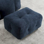 Pouf confortable pour adultes et enfants, fauteuil paresseux ultra doux avec mousse et repose-pieds