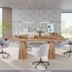 Table à manger moderne de 160 cm pour 4-6 personnes, table de cuisine en bois
