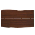 Viggo 74 Table à manger en bois d'acacia à bords naturels