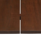 Viggo 74 Table à manger en bois d'acacia à bords naturels