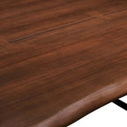 Viggo 74 Table à manger en bois d'acacia à bords naturels