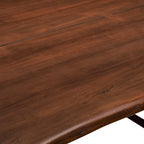 Viggo 74 Table à manger en bois d'acacia à bords naturels