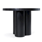 Table à manger ronde Modrest Bruni moderne en béton noir