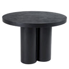 Table à manger ronde Modrest Bruni moderne en béton noir