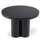 Table à manger ronde Modrest Bruni moderne en béton noir