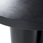 Table à manger ronde Modrest Bruni moderne en béton noir