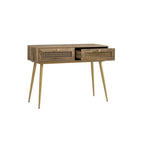 41.9 Table console d'entrée en bois à 2 tiroirs