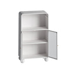 Meuble bas autoportant avec porte vitrée