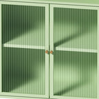 Meuble bas autoportant avec porte vitrée